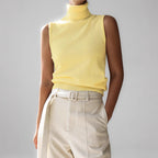 Eleanor Women's Cashmere Sleeveless Turtleneck Top
