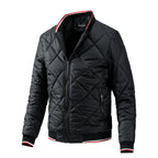 Everett Men's Quilted Diamond Bomber Jacket