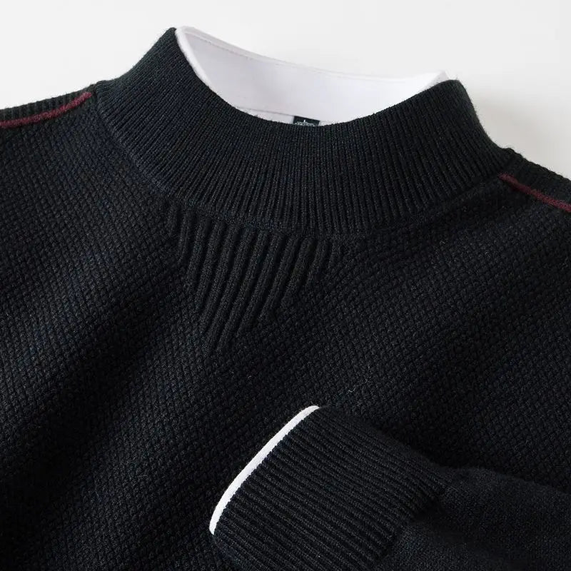 Everett Men's Waffle Knit Crew Sweater