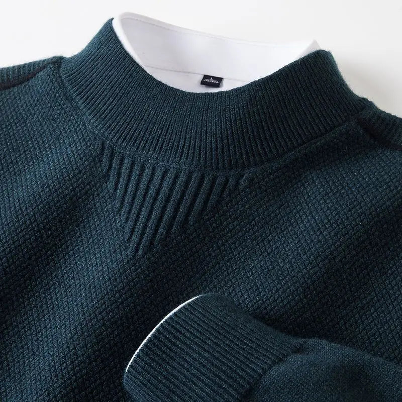 Everett Men's Waffle Knit Crew Sweater