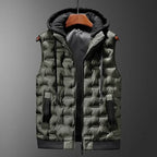 Redford Warm Hooded Quilted Puffer Vest