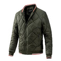 Everett Men's Quilted Diamond Bomber Jacket