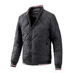 Everett Men's Quilted Diamond Bomber Jacket