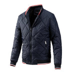 Everett Men's Quilted Diamond Bomber Jacket