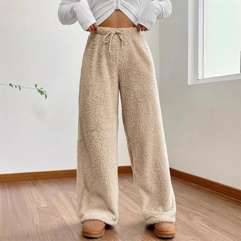 Hadley Women's Fleece Wide Leg Lounge Pants