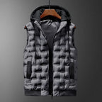 Redford Warm Hooded Quilted Puffer Vest