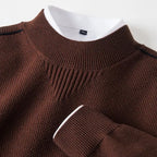 Everett Men's Waffle Knit Crew Sweater