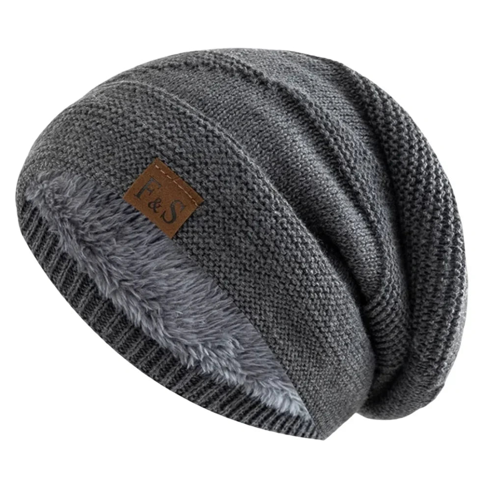 Harrison Men's Fleece Lined Slouch Beanie
