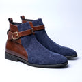 Grayson Men's Corduroy Buckle Ankle Boots