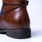 Grayson Men's Corduroy Buckle Ankle Boots