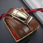 Bennett Men's Leather Ratchet Buckle Belt