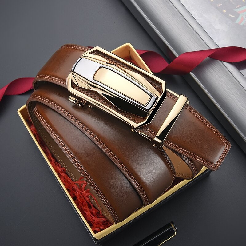 Bennett Men's Leather Ratchet Buckle Belt