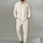 Calloway Men's Waffle Knit Zip Sweat Set