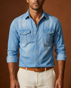 Dalton Men's Western Denim Shirt