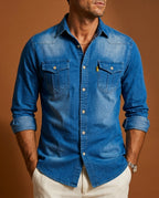 Dalton Men's Western Denim Shirt