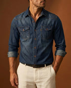 Dalton Men's Western Denim Shirt