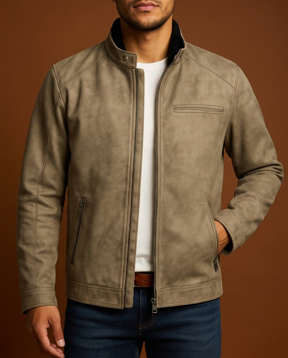 Sullivan Men's Distressed Leather Jacket