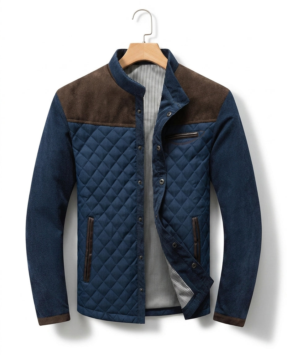 Harrison Men's Quilted Stand Collar Jacket
