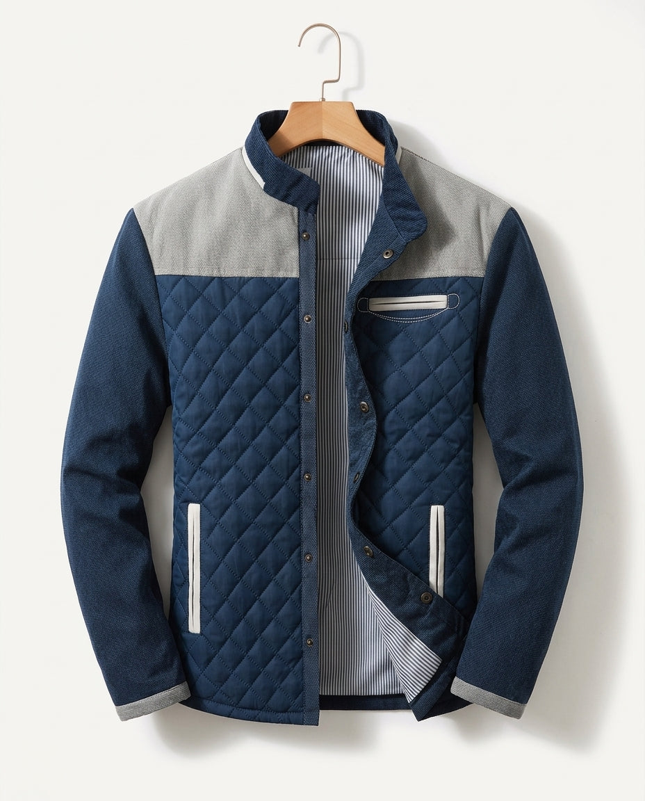 Harrison Men's Quilted Stand Collar Jacket