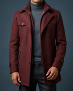 Sterling Men's Wool Blend Overcoat