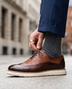Barrett Men's Leather Wingtip Dress Sneakers