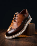 Barrett Men's Leather Wingtip Dress Sneakers