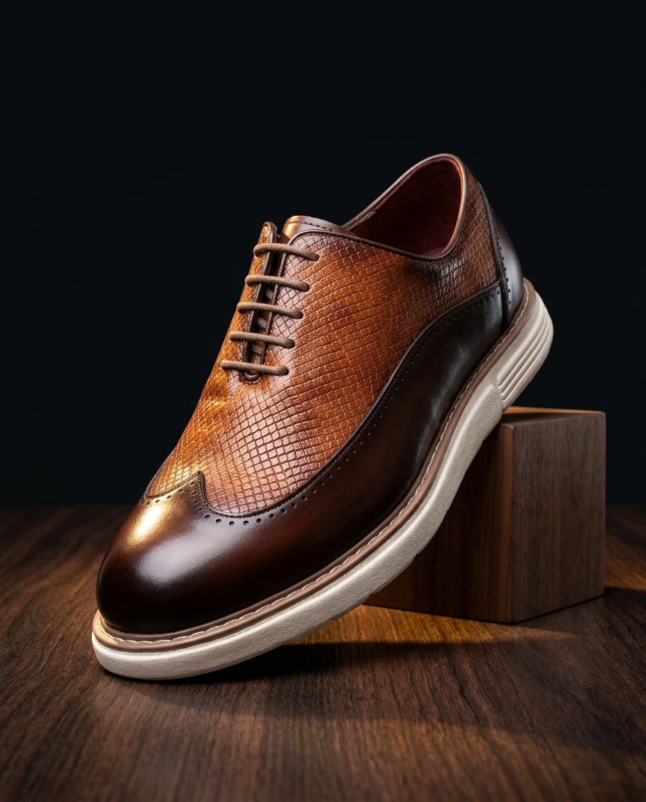 Barrett Men's Leather Wingtip Dress Sneakers