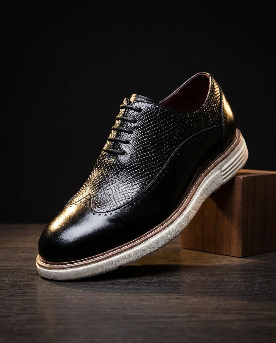 Barrett Men's Leather Wingtip Dress Sneakers