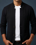 Bennett Men's Stand Collar Cardigan