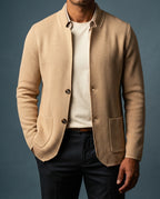 Bennett Men's Stand Collar Cardigan