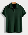 Ashford Men's Waffle Knit Polo Shirt