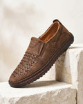 Bradford Men's Perforated Leather Loafers