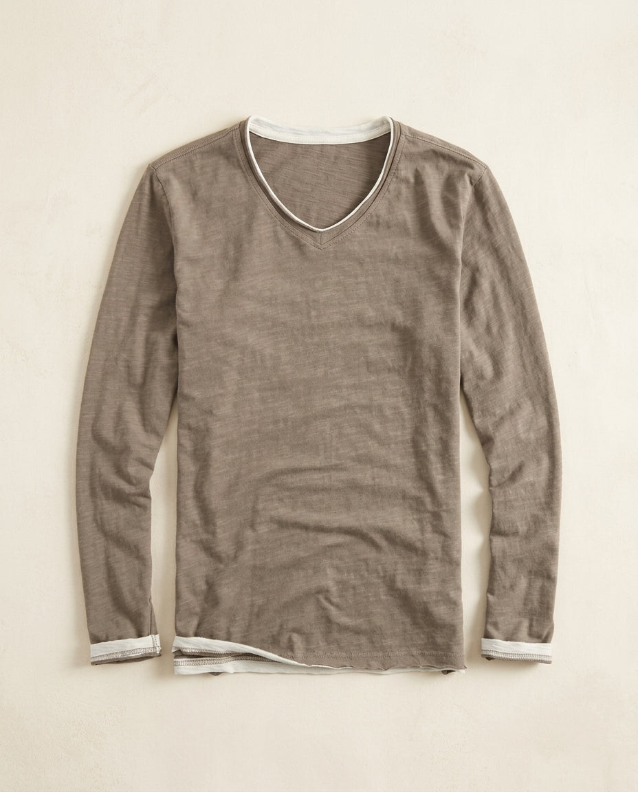 Hollis Men's Cotton V-Neck Shirt