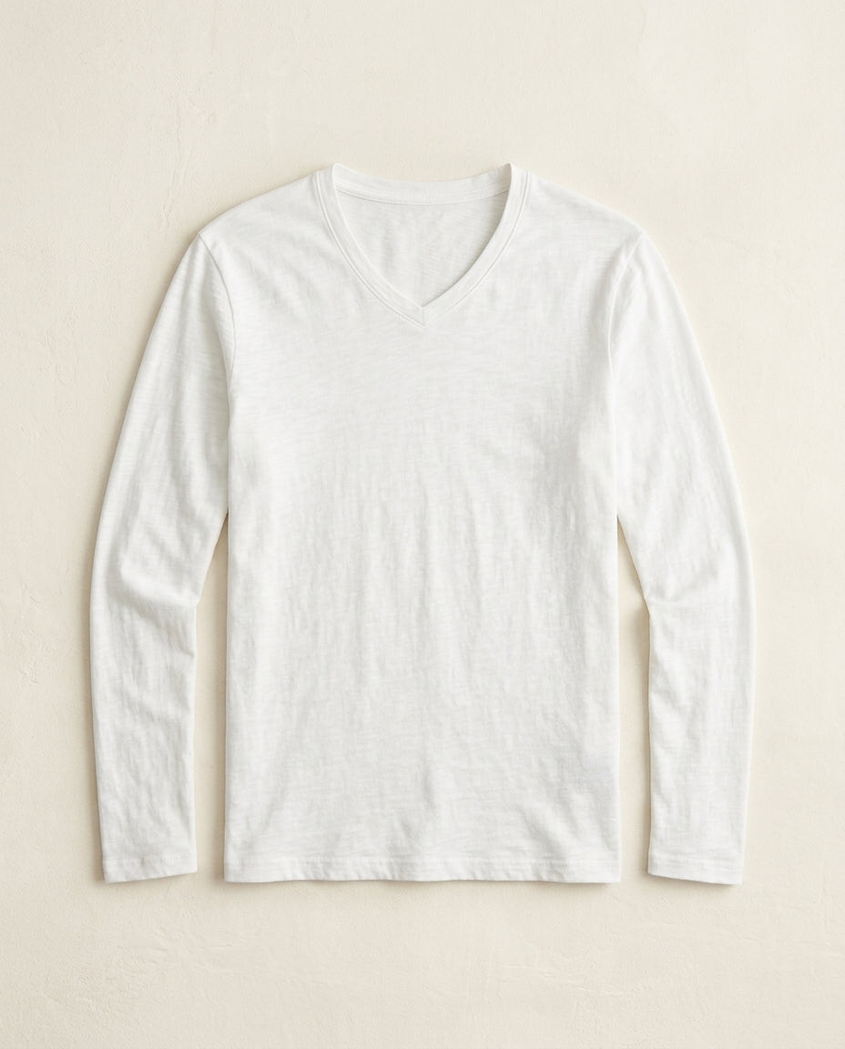 Hollis Men's Cotton V-Neck Shirt