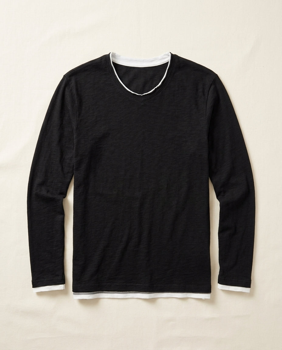 Hollis Men's Cotton V-Neck Shirt