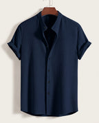 Weston Men's Stand Collar Summer Shirt
