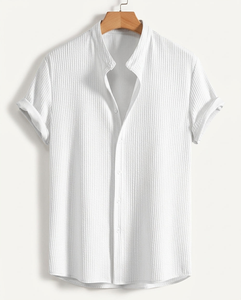 Weston Men's Stand Collar Summer Shirt
