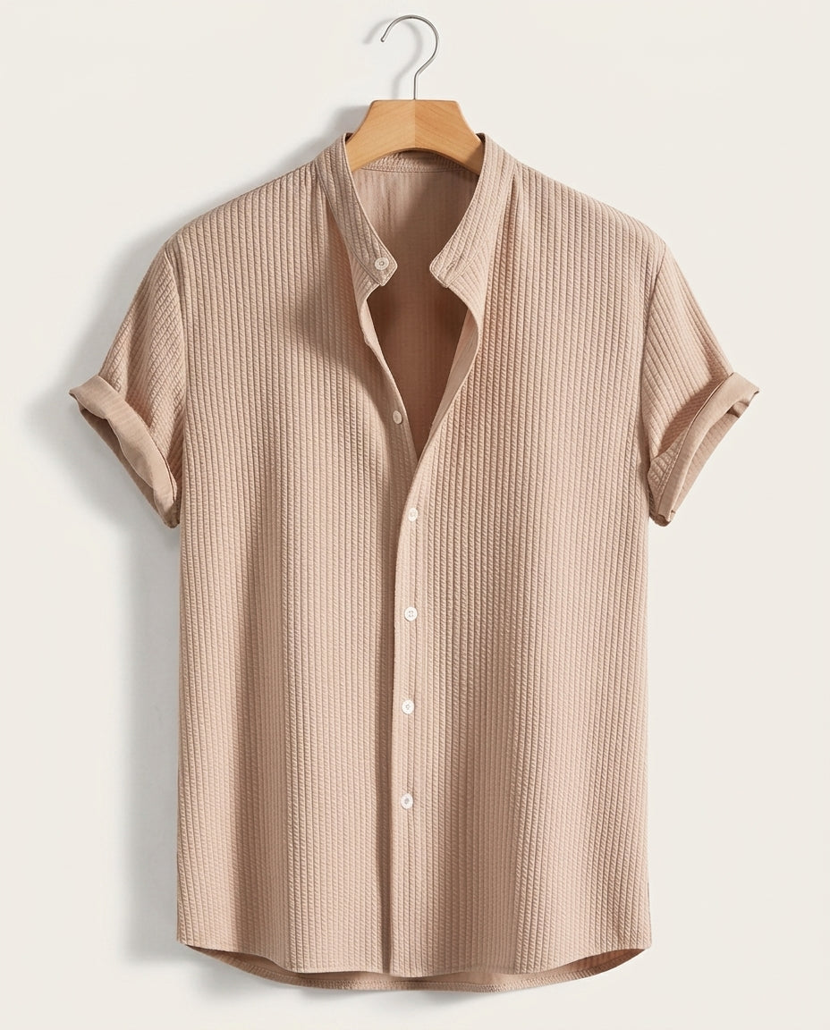Weston Men's Stand Collar Summer Shirt