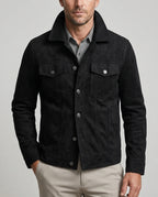 Barlow Men's Suede Cargo Jacket