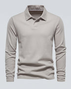 Wren Men's Long Sleeve Embroidered Polo