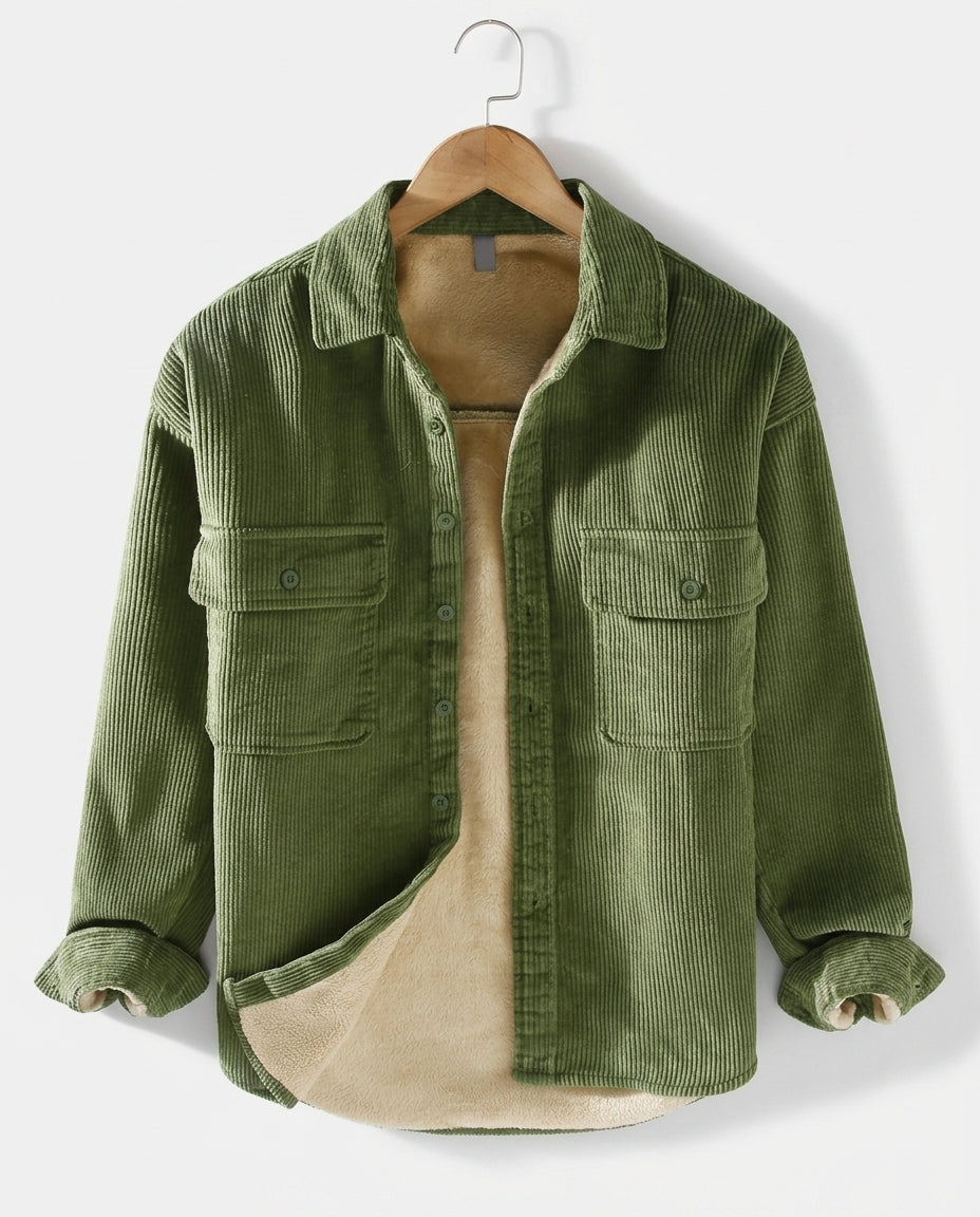 Beaumont Men's Fur Lined Corduroy Jacket