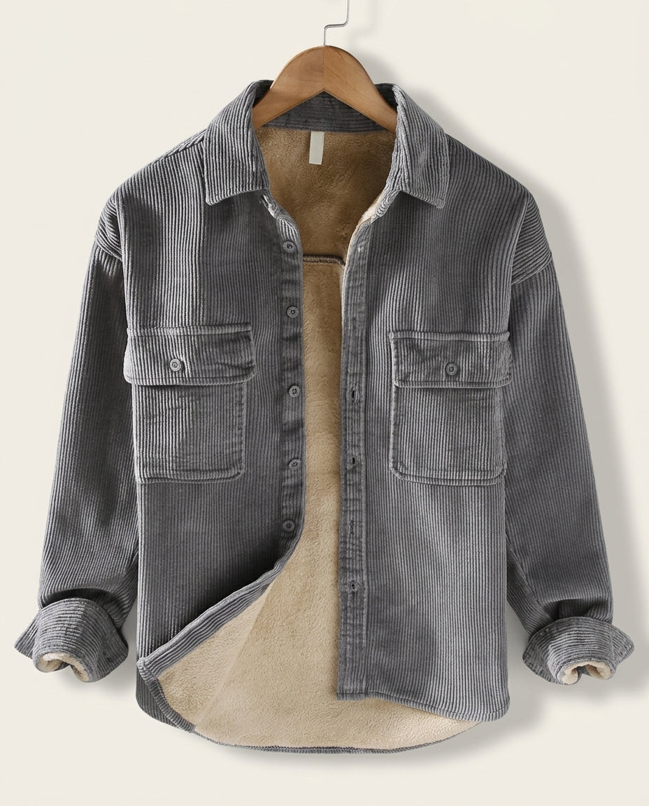 Beaumont Men's Fur Lined Corduroy Jacket