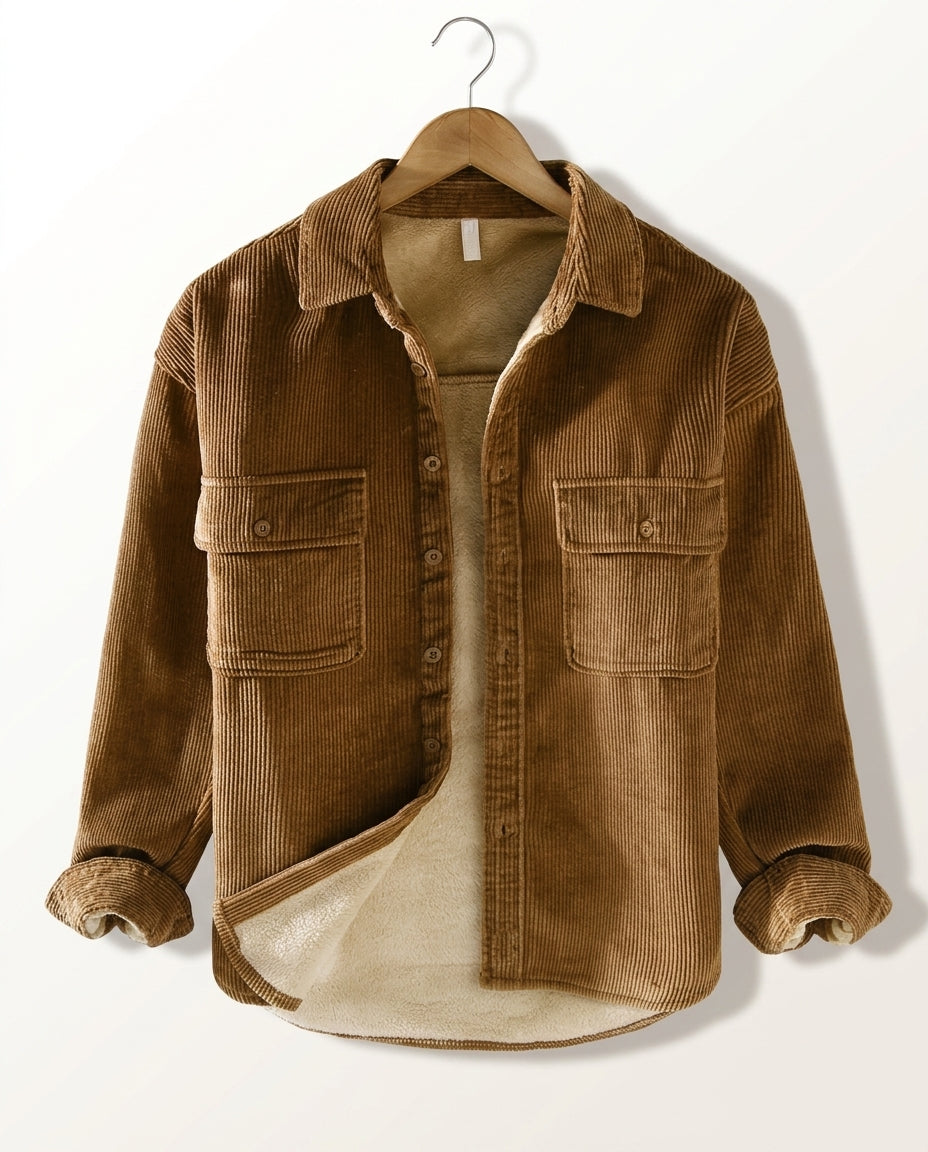 Beaumont Men's Fur Lined Corduroy Jacket