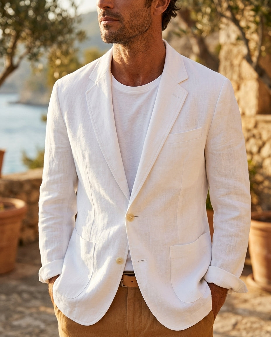 Faulkner Men's Cotton Linen Blazer