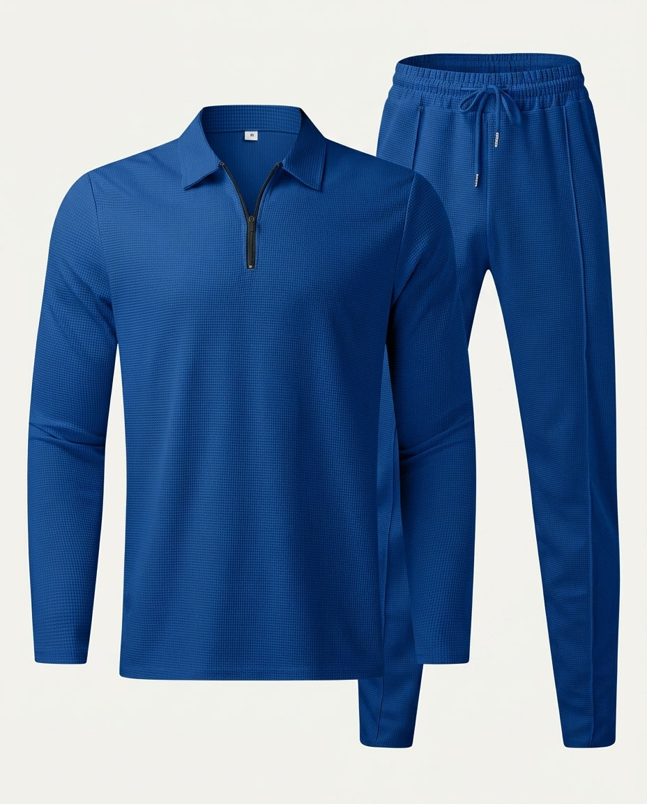 Beckett Men's Waffle Knit Two Piece Set