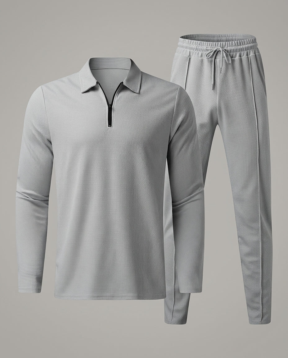 Beckett Men's Waffle Knit Two Piece Set