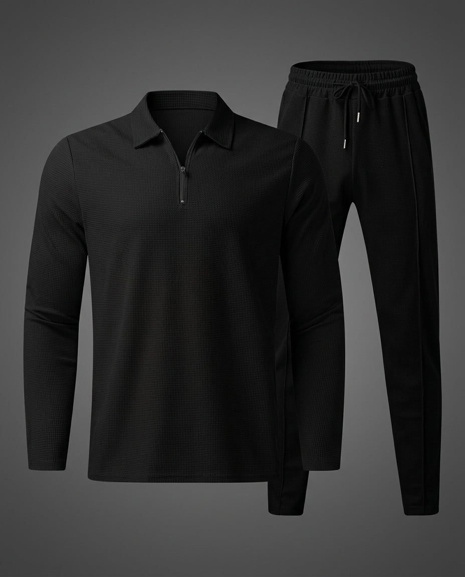 Beckett Men's Waffle Knit Two Piece Set