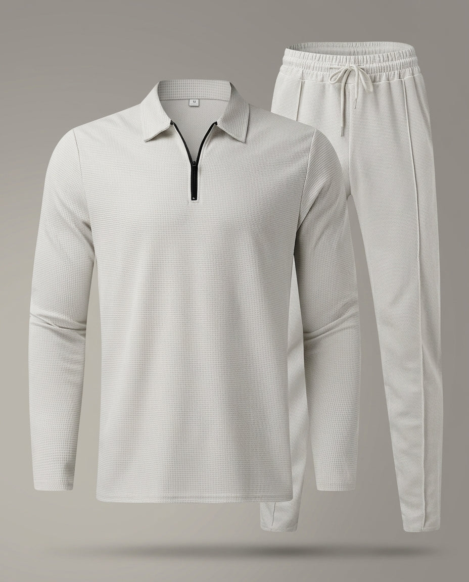Beckett Men's Waffle Knit Two Piece Set
