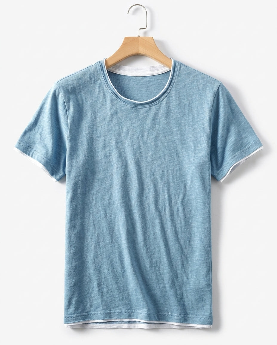 Ingram Men's Organic Cotton Layered Trim T-Shirt
