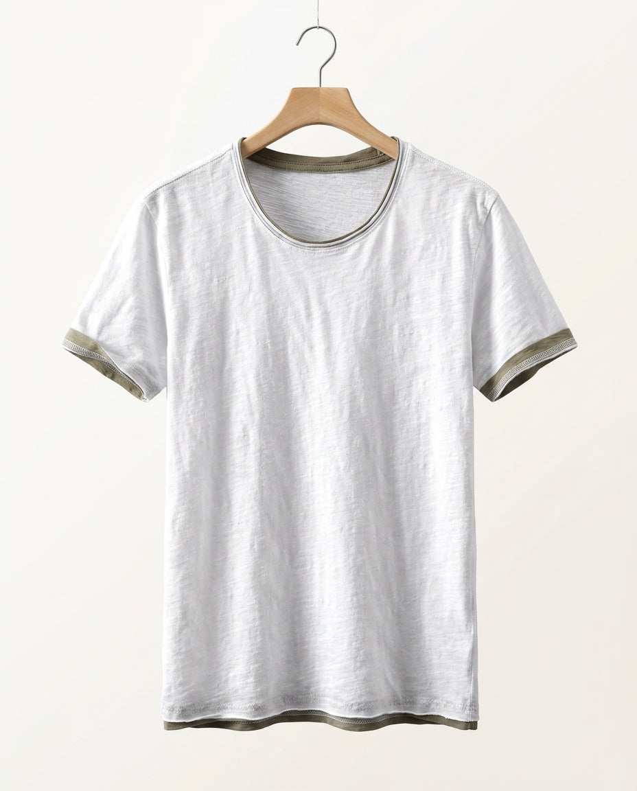 Ingram Men's Organic Cotton Layered Trim T-Shirt